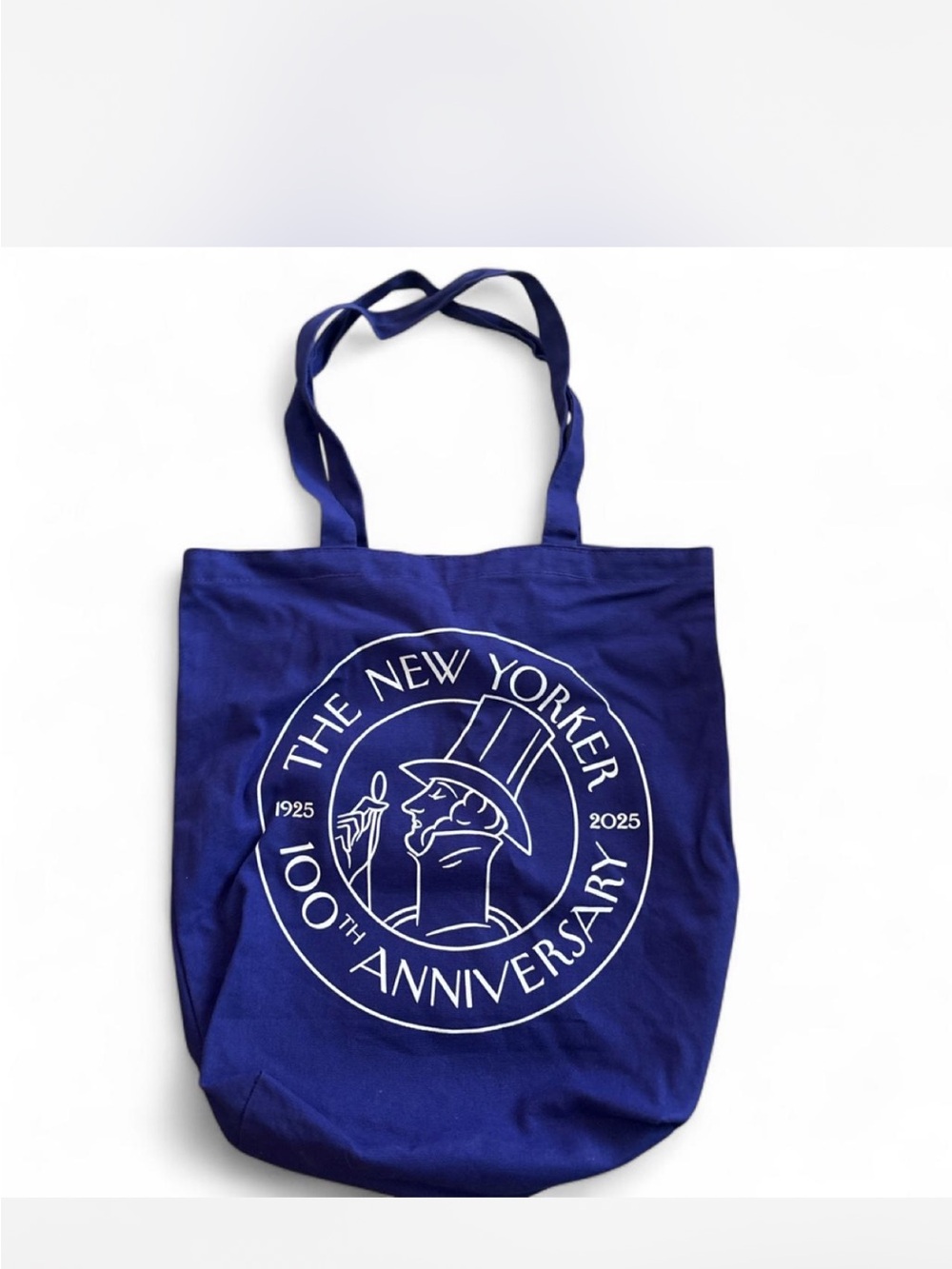 The New Yorker 100th Anniversary Tote Royal Blue Americana